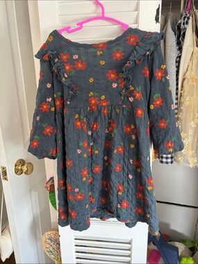 Girls long sleeve dresses.
I’d say all fit a 4T Zara 5T runs small